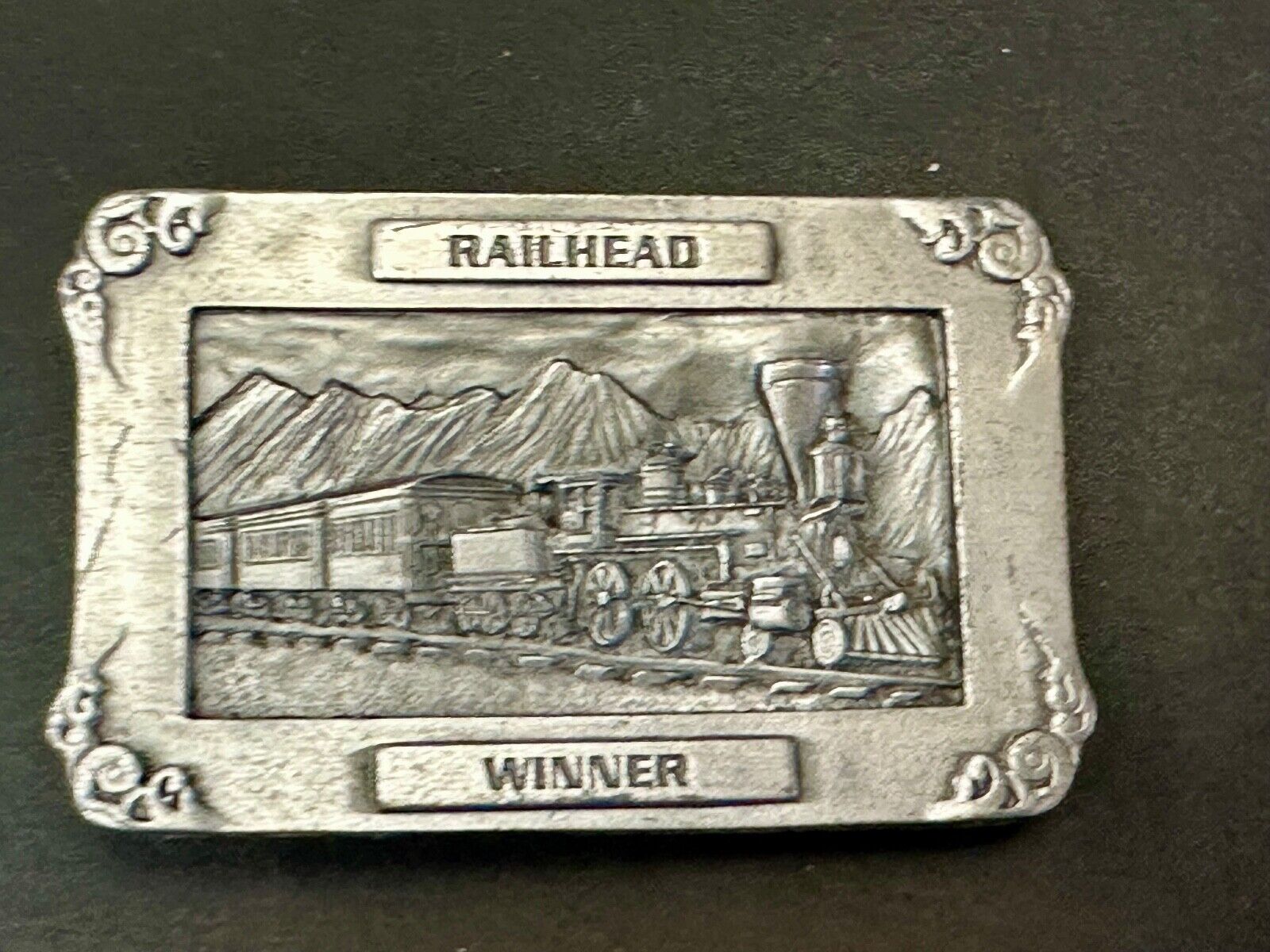 Train RR Railhead Winner ARIZONA COWBOY SHOOTERS ASSOCIATION BELT BUCKLE