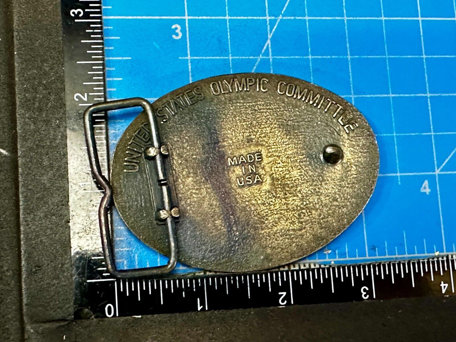 1984 USA Olympics Los Angeles California Vintage Commemorative Belt Buckle