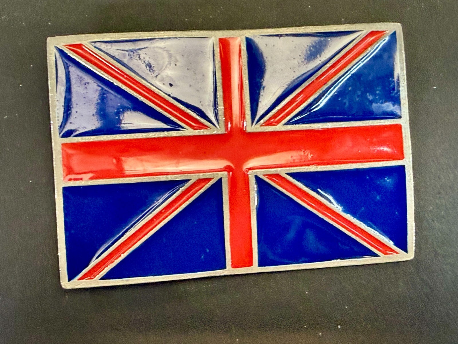 United Kingdom Union Jack UK British Britain Flag Vintage Mobtown Belt Buckle