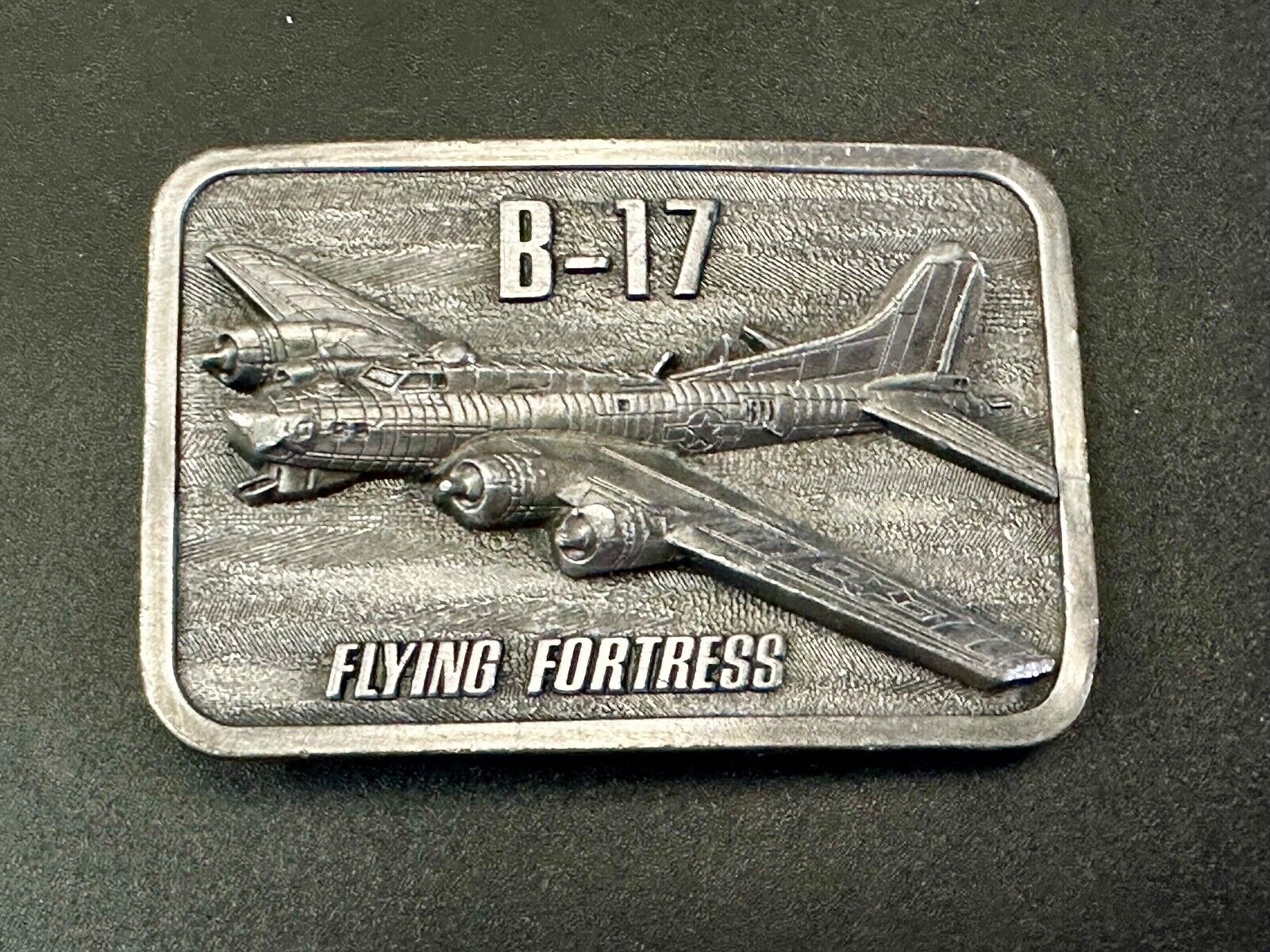B-17 Flying Fortress 1985 Anniversary Military Plane War Birds Belt Buckle