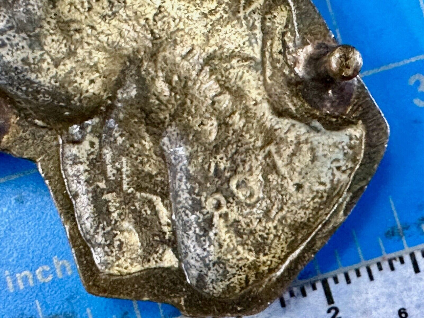 Two Horse Heads vintage solid brass cut out belt buckle - Taiwan Amazing Detail!
