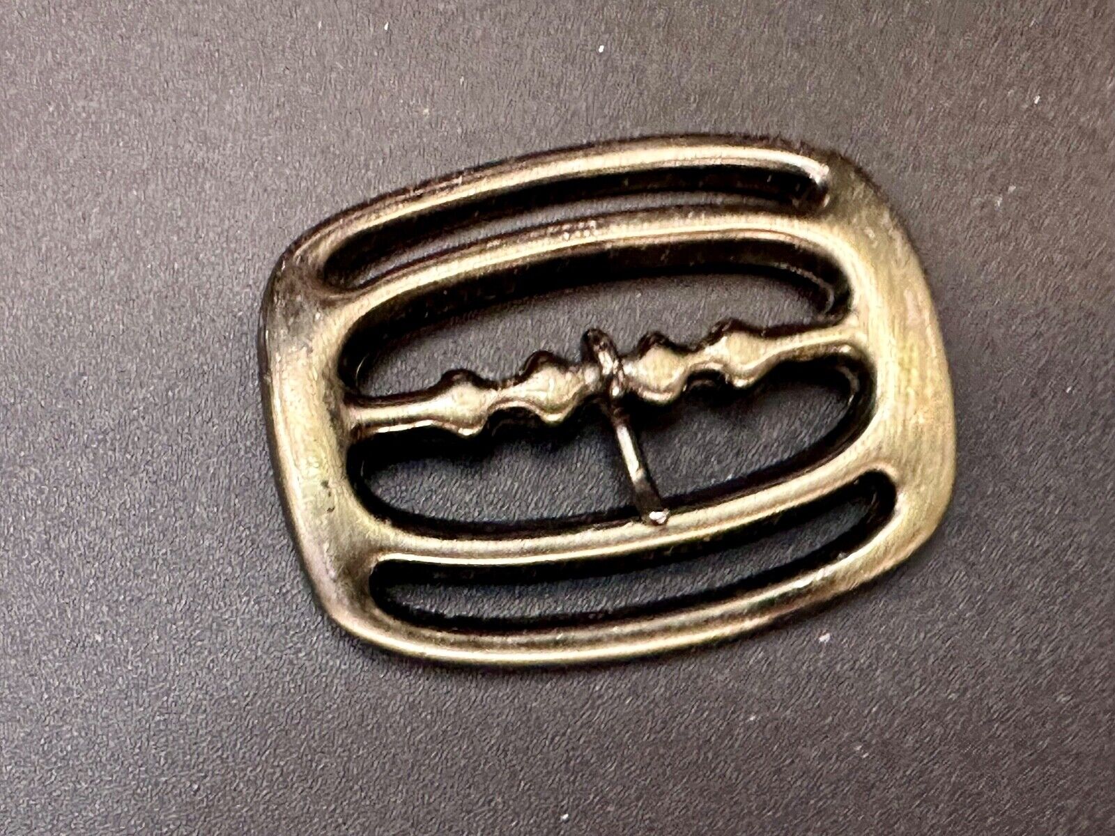 unique small brass tone replacement SMALL belt buckle