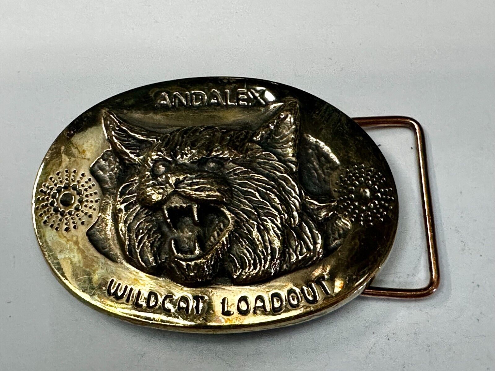 Andalex Wildcat Loadout Vintage Sculpture Belt Buckle by Gary Phrazen