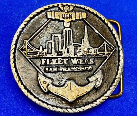USM Annual Fleet Week, San Fransisco Limited Eden round belt buckle  No 33
