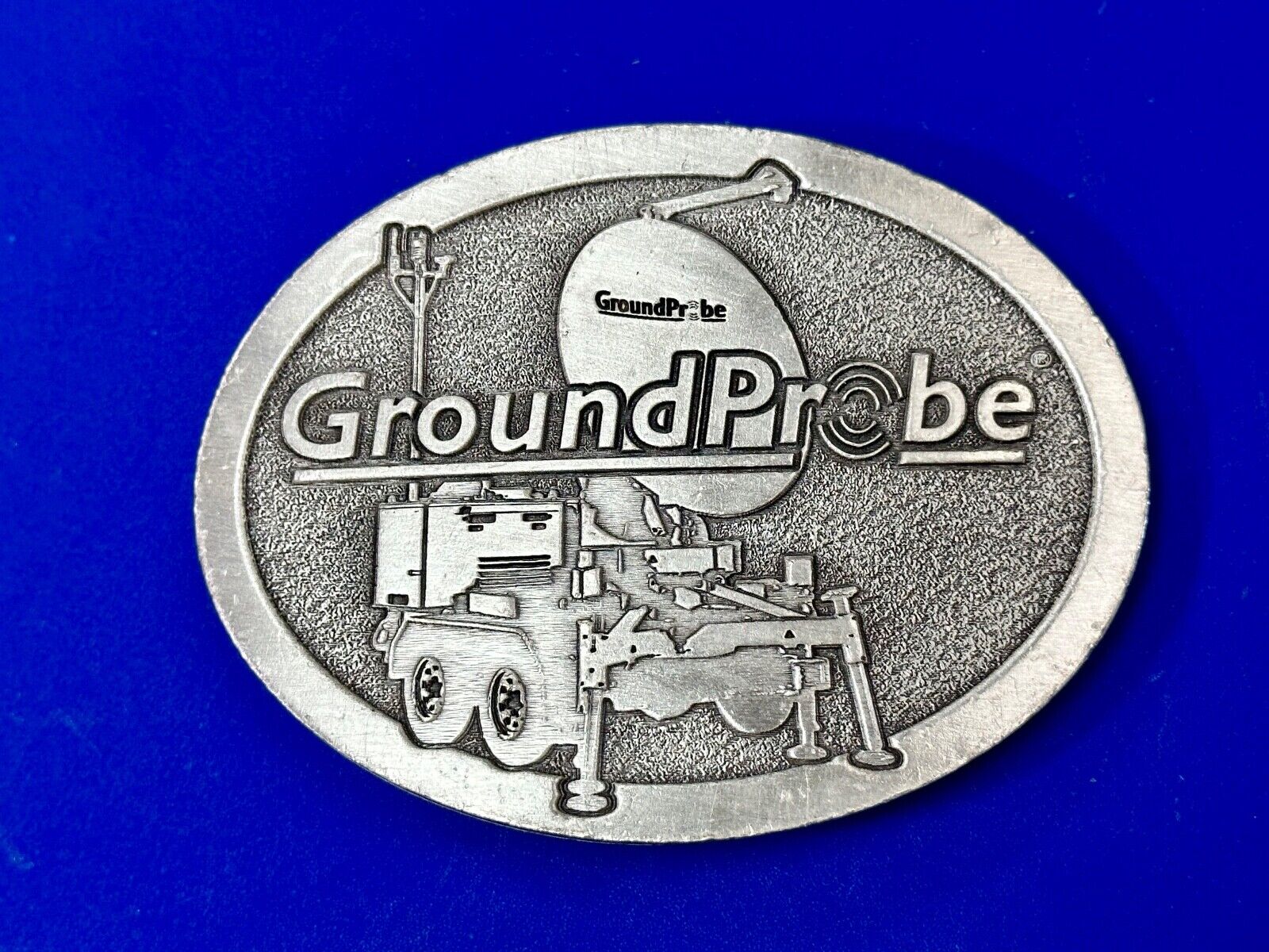 vintage Ground probe Company promo Advertising belt buckle