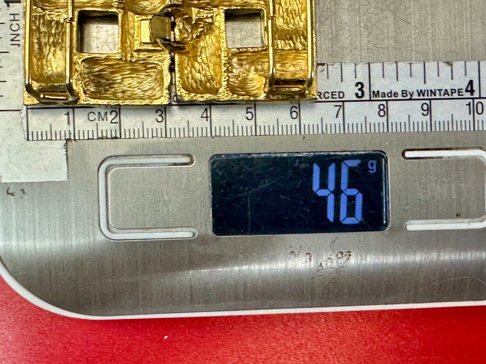 Two piece interconnecting vintage belt buckle by Dotty Smith