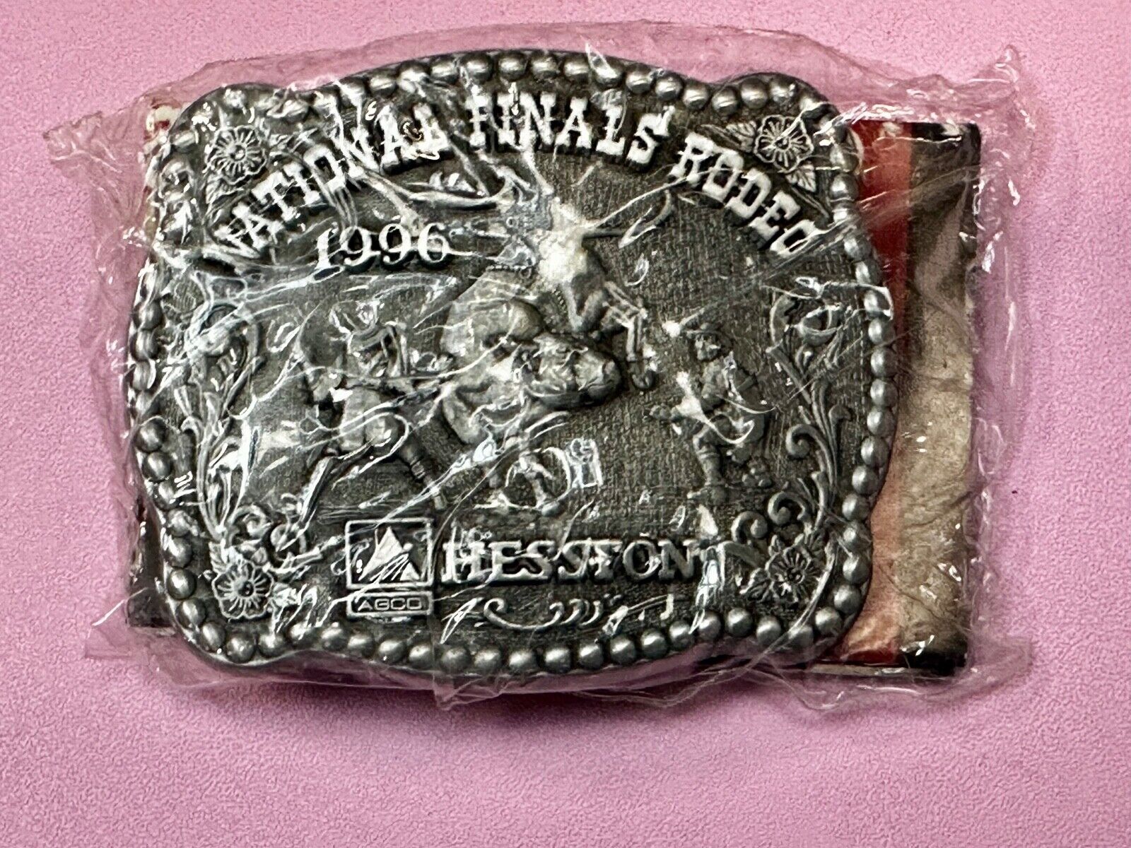 1996 NFR National Finals Rodeo NOS Youth Size Western Belt Buckle