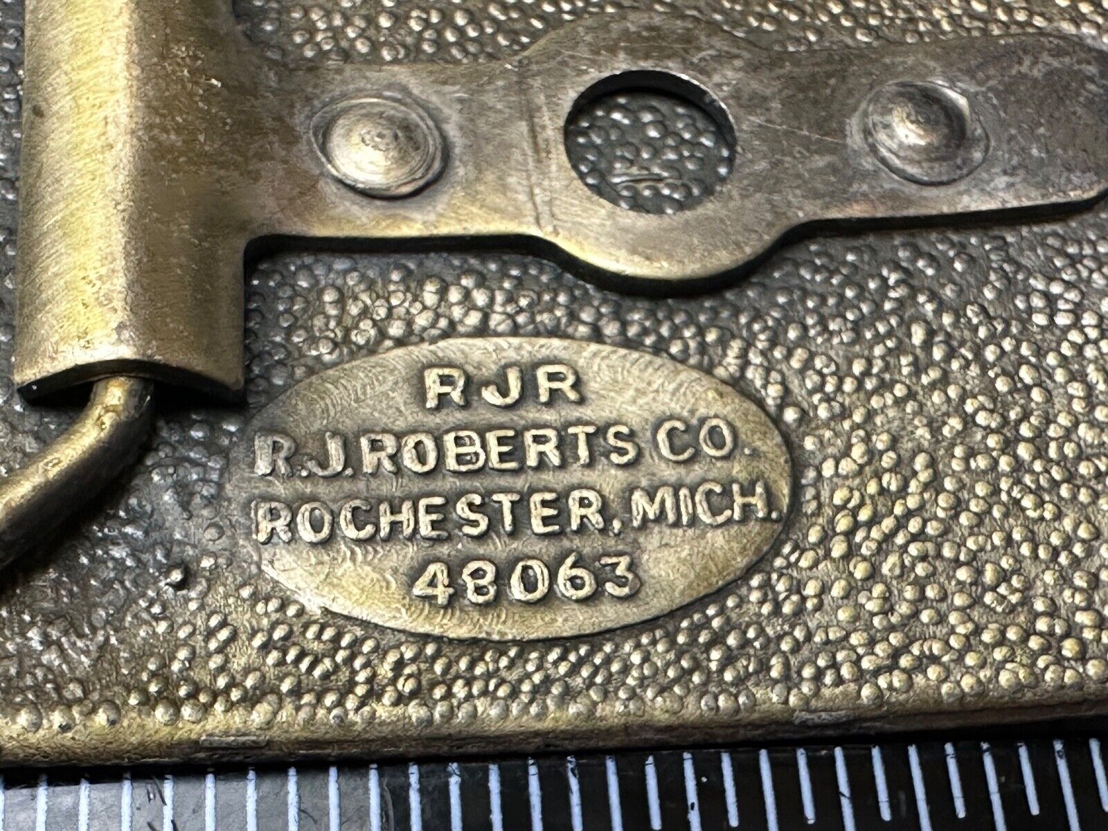 Antique Chevrolet Chevy Car Collectors Belt Buckle by RJR Roberts Co