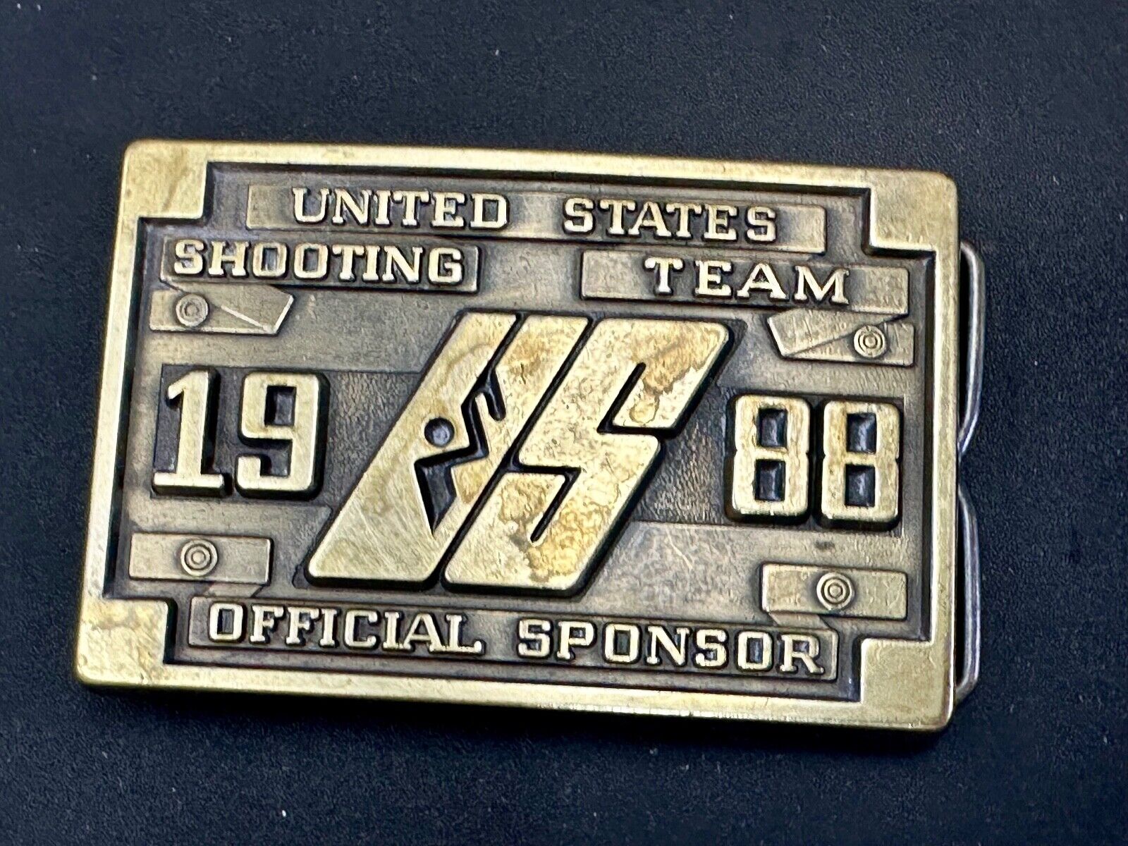 1988 US Olympics Shooting Team Vintage belt buckle