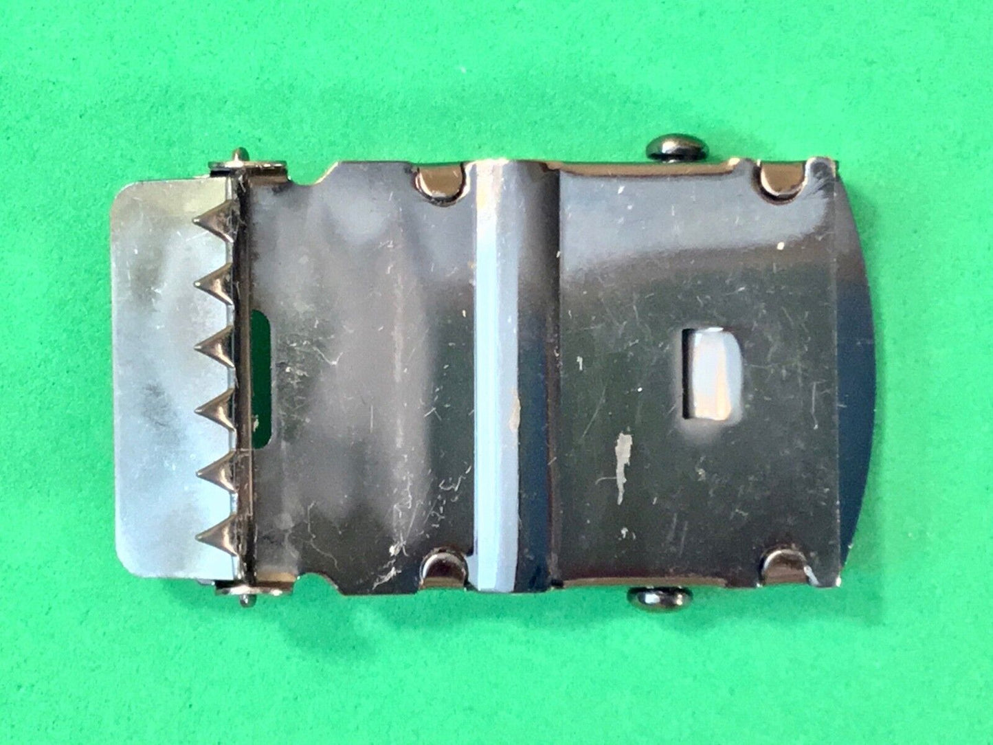 Vintage 90's Union Bay Silver Tone Dress Belt Buckle 