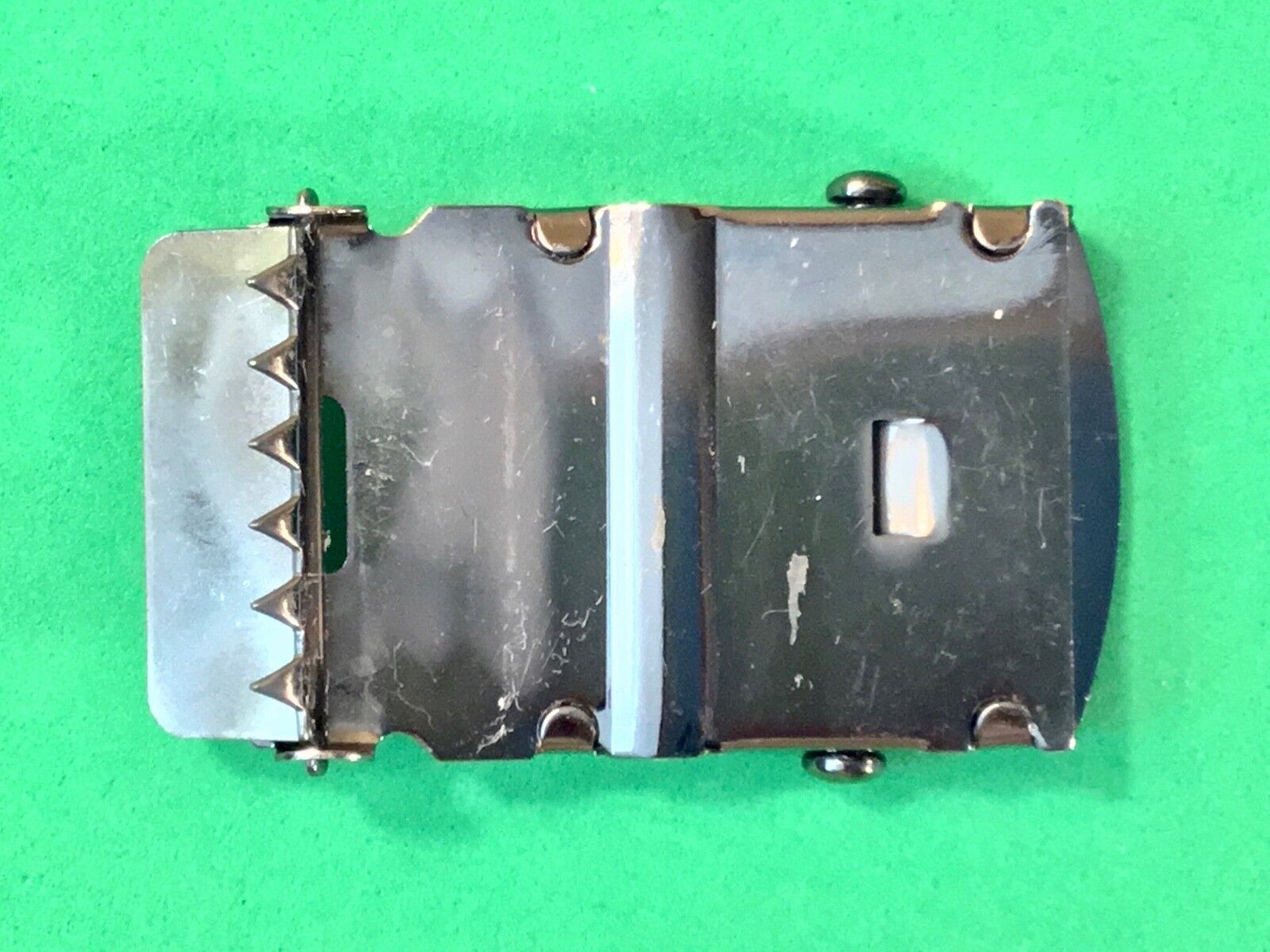 Vintage 90's Union Bay Silver Tone Dress Belt Buckle 