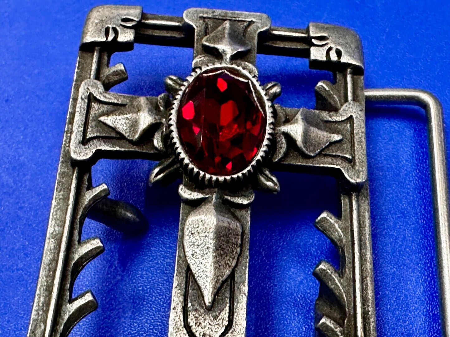 Alchemy Gothic Cross Openwork Centerpiece 2004 Belt Buckle Made in England
