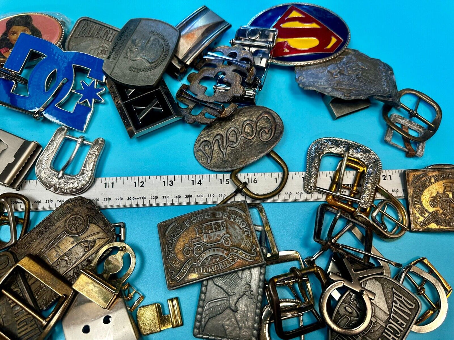 8 Pound LOT Vintage & Modern Belt buckles - Grab Bag - Resale Opportunity Gifts!