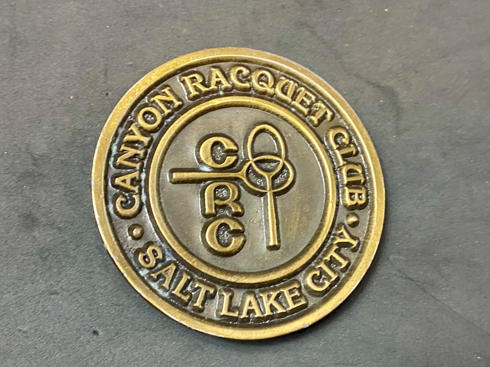 Vintage CRC - Salt Lake City Canyon Racquet club restored belt buckle