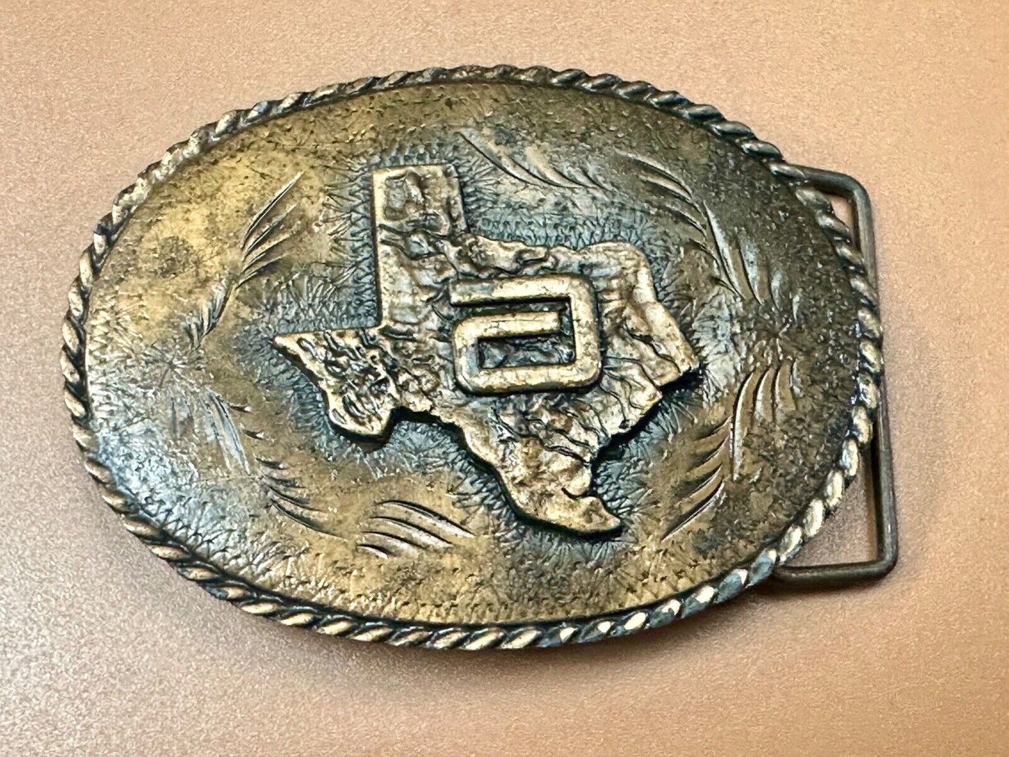 Abbott Laboratories Austin Texas Hospital Products Division 1980's belt buckle
