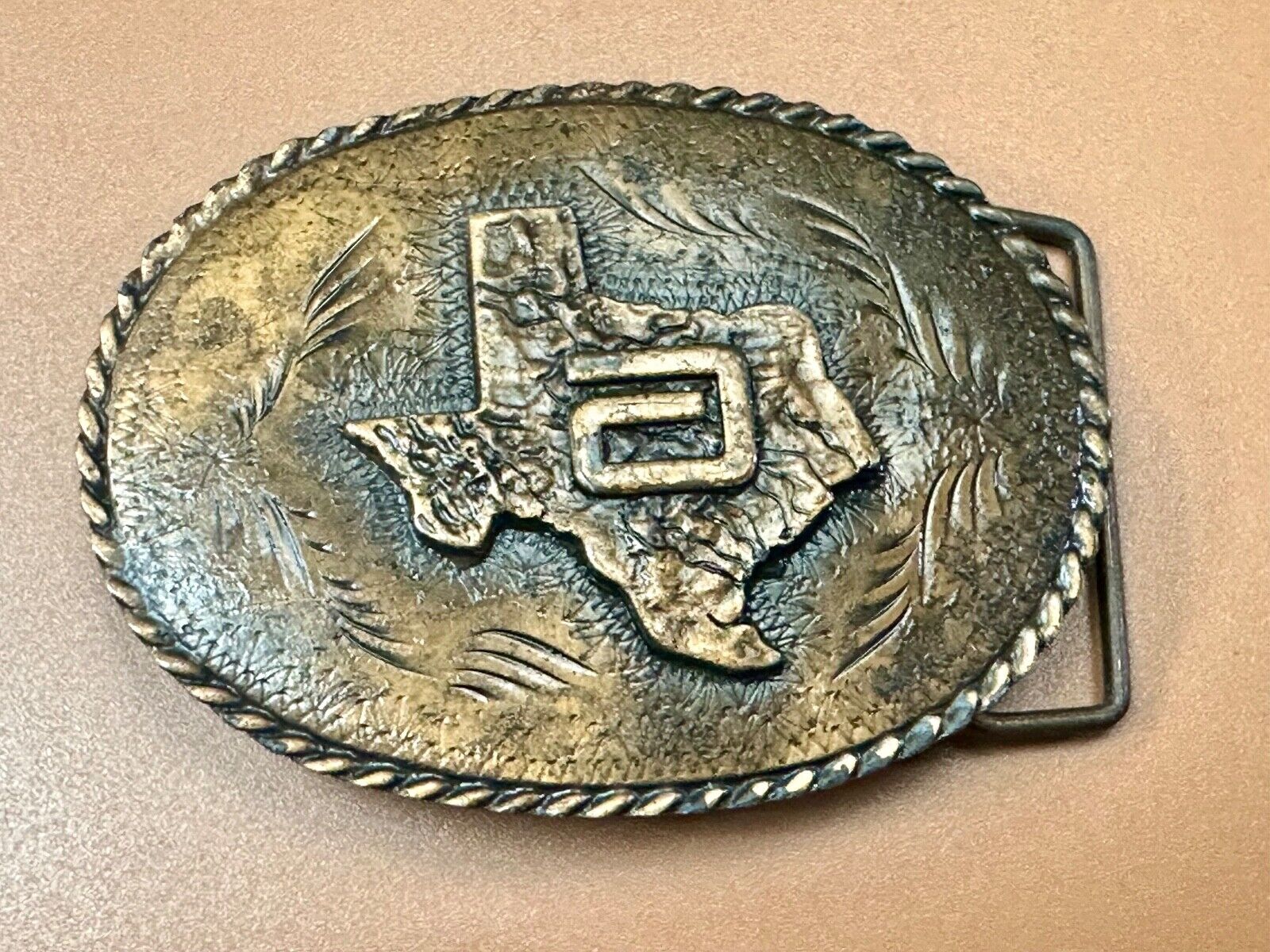 Abbott Laboratories Austin Texas Hospital Products Division 1980's belt buckle