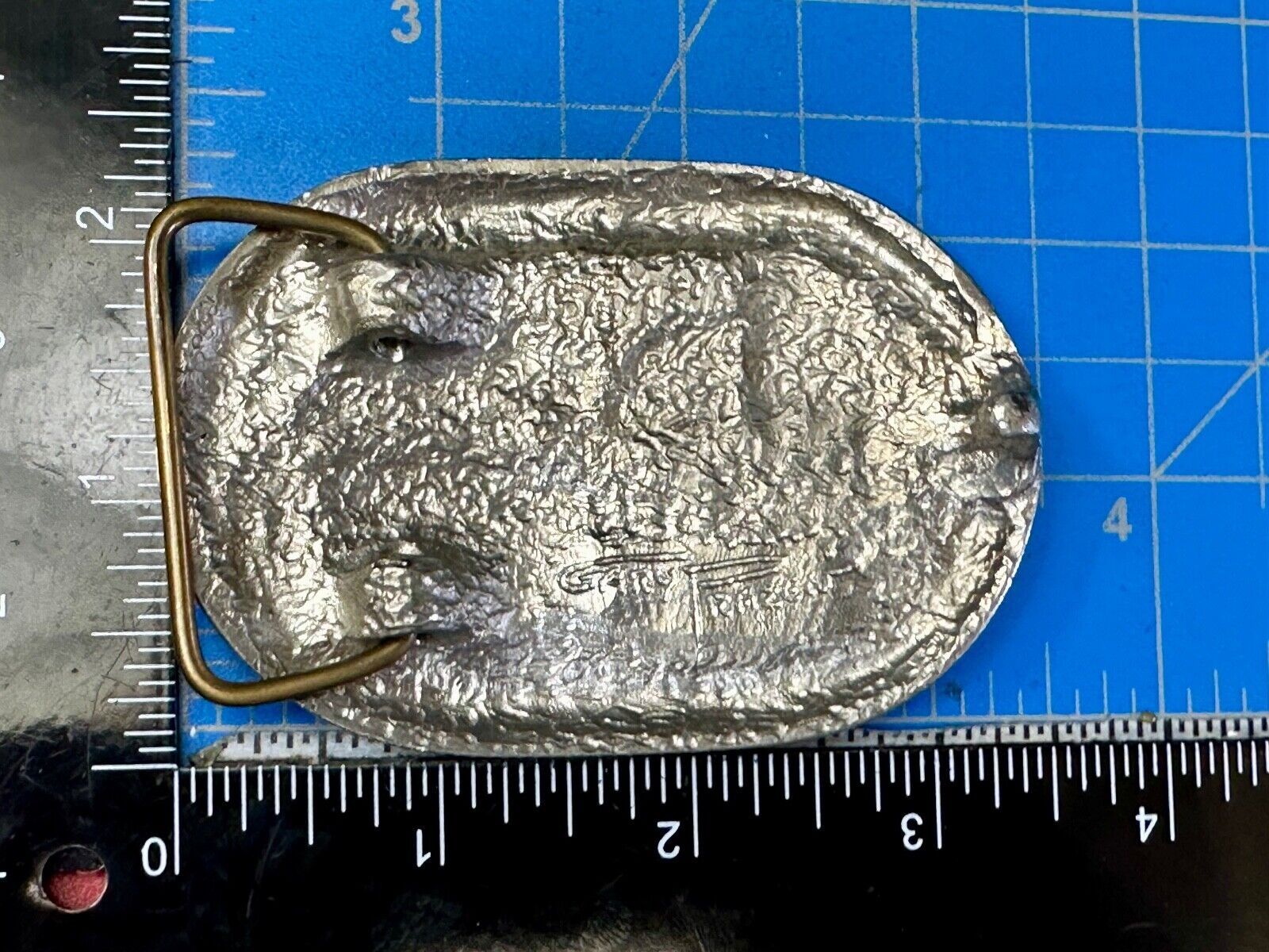 Utah Railway Co Vtg Train Railroad 83 Years - Gary Prazen Sculpture Belt Buckle