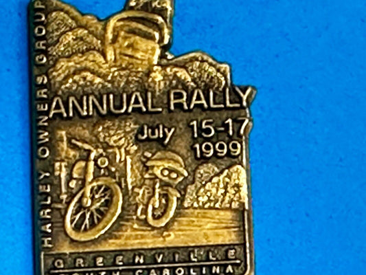 1999 Harley Davidson Owners Group ANNUAL RALLY South Carolina Vest Jacket pin