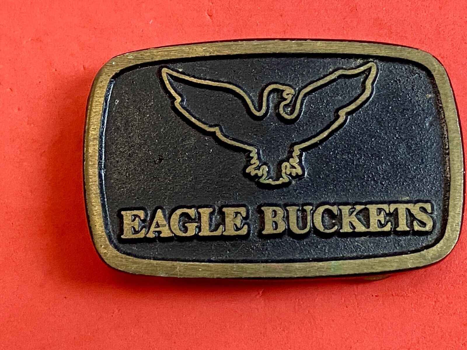 Vintage Heavy Machinery Construction - eagle buckets - belt buckle