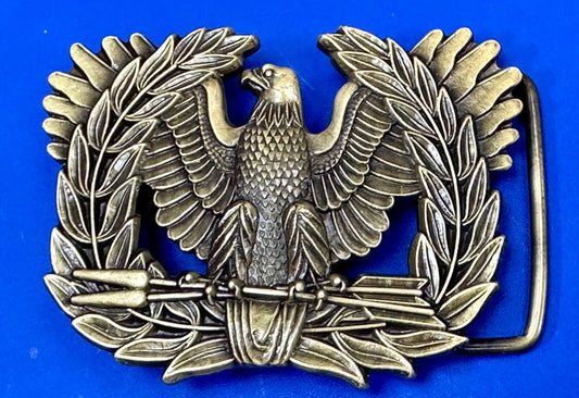 All American Emblem - Majestic Eagle, Arrows, Olive Branch cutout belt buckle
