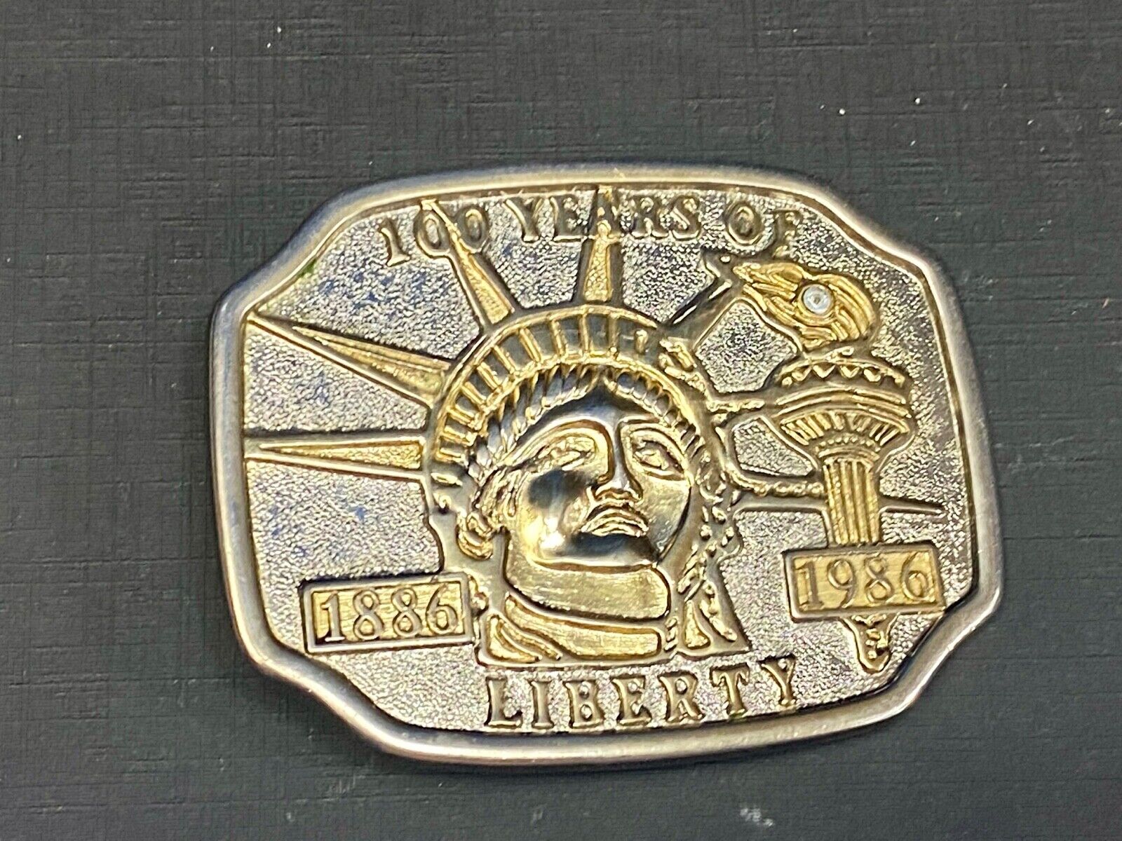 100 Years Of Lady Liberty Statue Belt Buckle  Patriotic Usa America! 