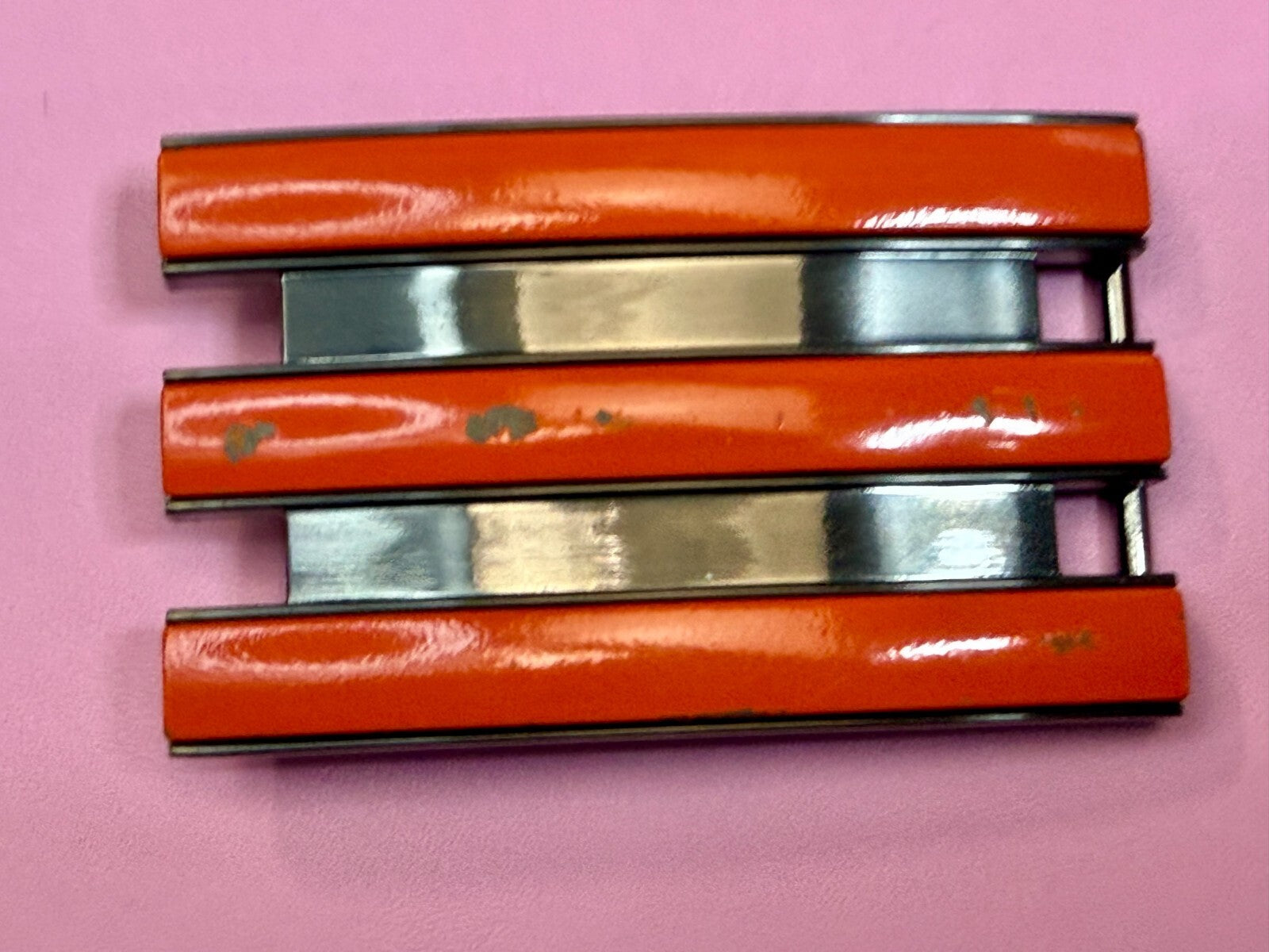 Adidas Golf Trophy Used Belt buckle - Orange on black stripes