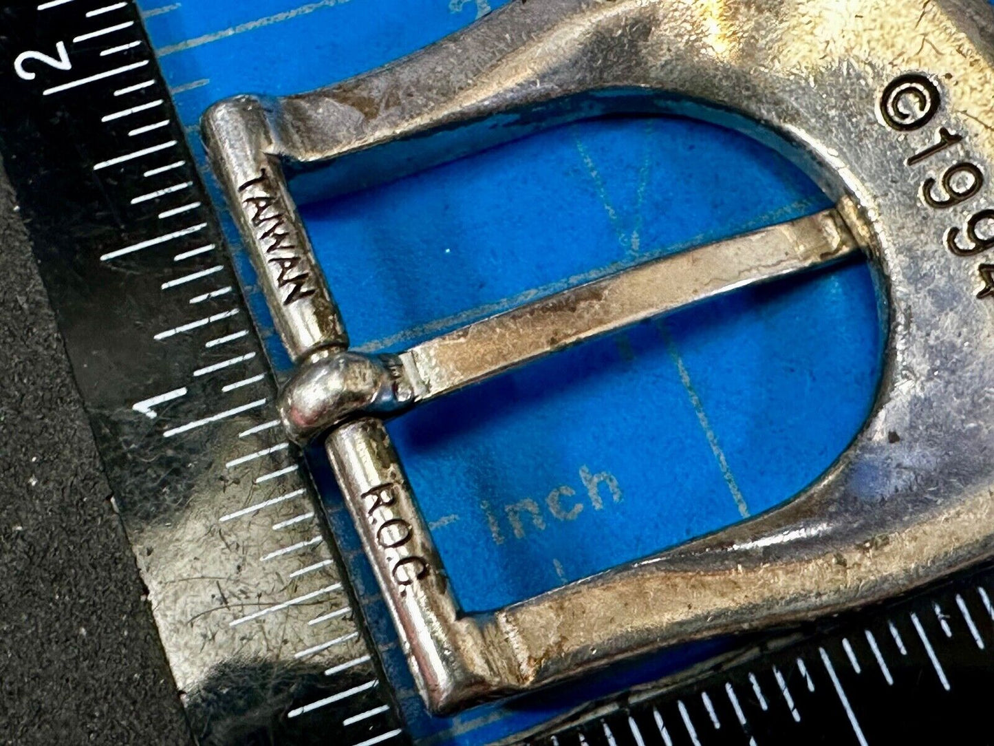 Unique 1994 Ranger Style Replacement Western Silver Tone Belt Buckle