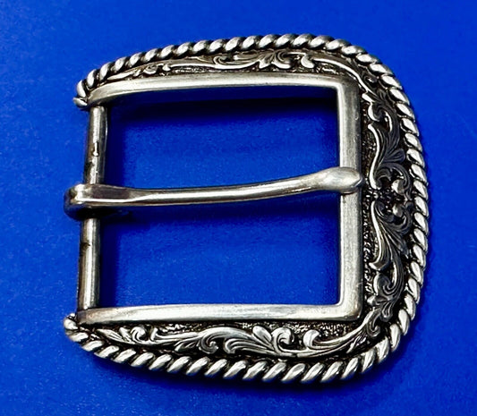 Ariat 2007 Ranger Style Detailed Flower Swirl -  Rope Outlined Belt Buckle