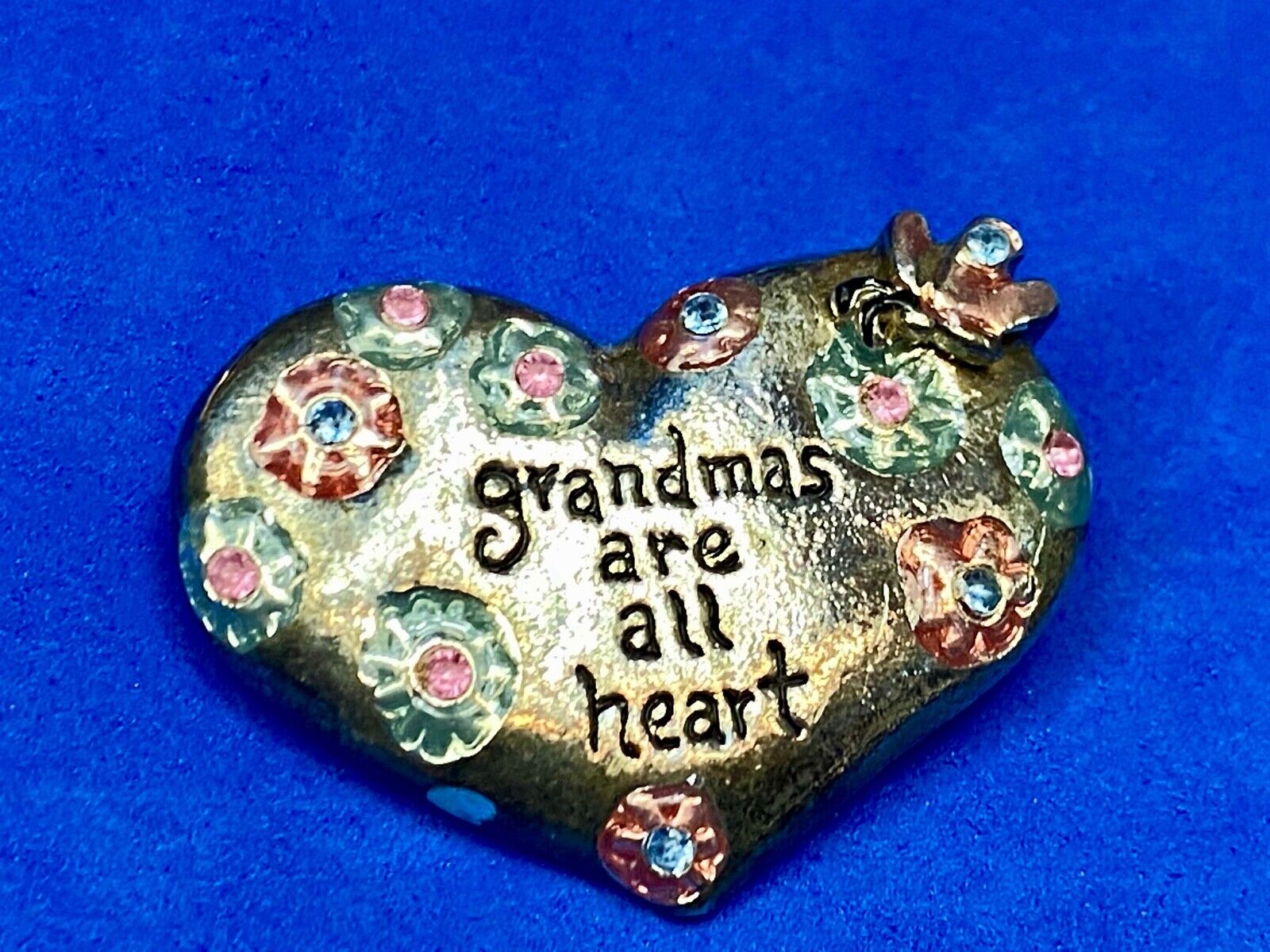 Vintage GRANDMAS ARE ALL HEART, statement brooch pin The perfect gift!