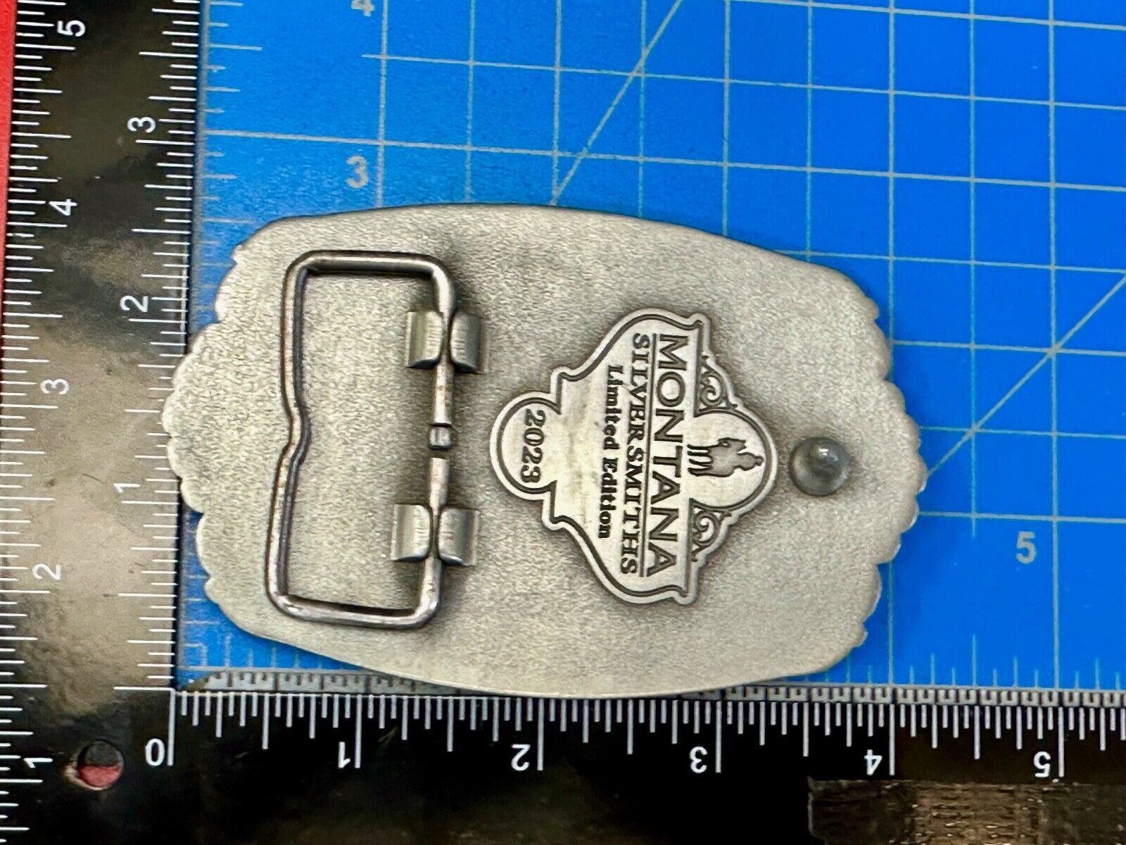 2023 Pendleton Whisky Belt Buckle Montana Silversmiths Let'er Buck Cowboy Rodeo