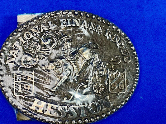 1988 NOS NFR National Finals Rodeo Adult Size belt buckle by Adm 