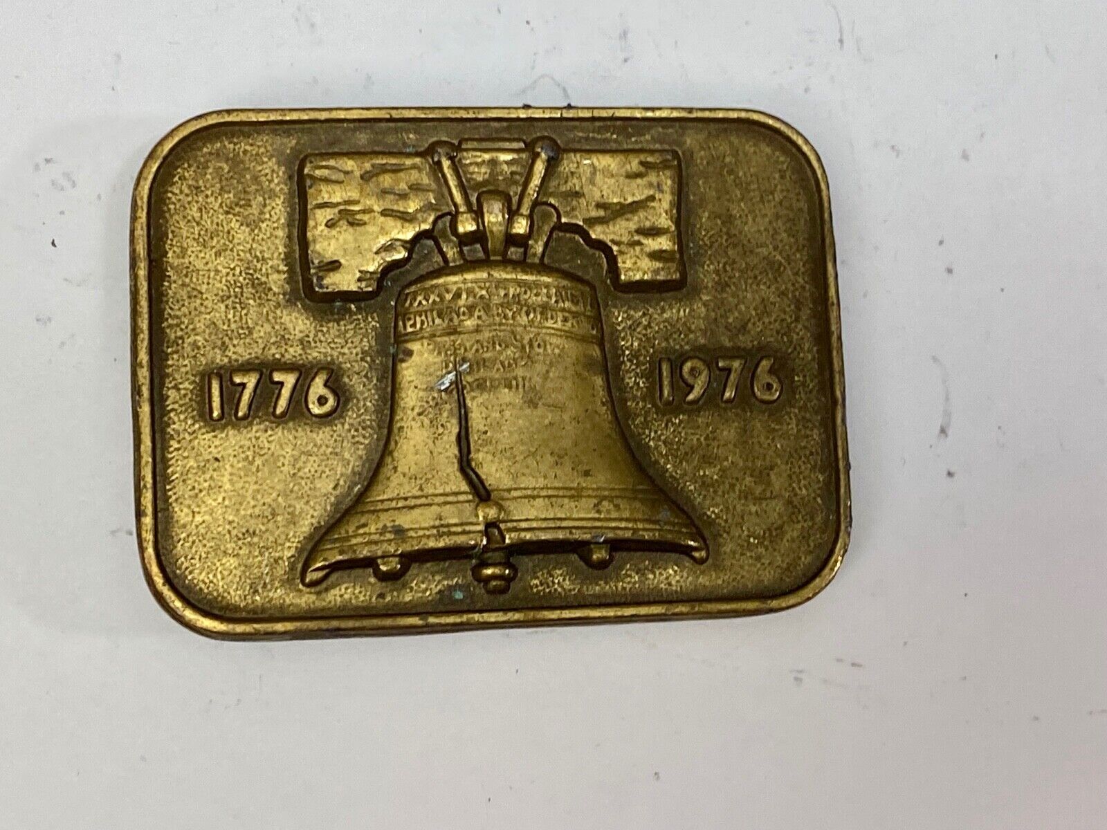 Bicentennial Liberty Bell 1776 American Belt Buckle -  Hencel 1976 Mount View Ca