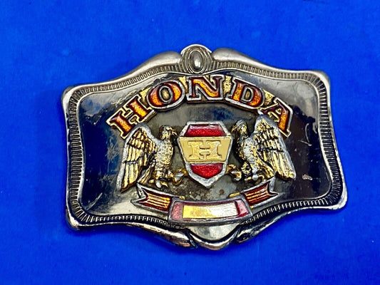 Vintage 1978 Honda H Gold Wing Two Eagle's Logo Western Framed Belt Buckle