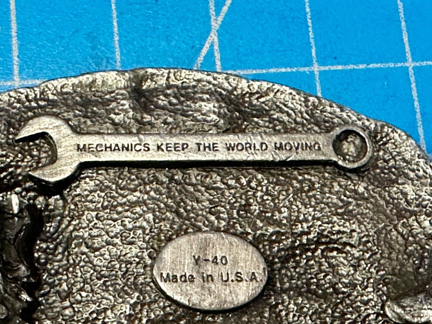 Auto Car Truck Mechanic Wrencher Garage Shop Owner Vintage Siskiyou Belt Buckle