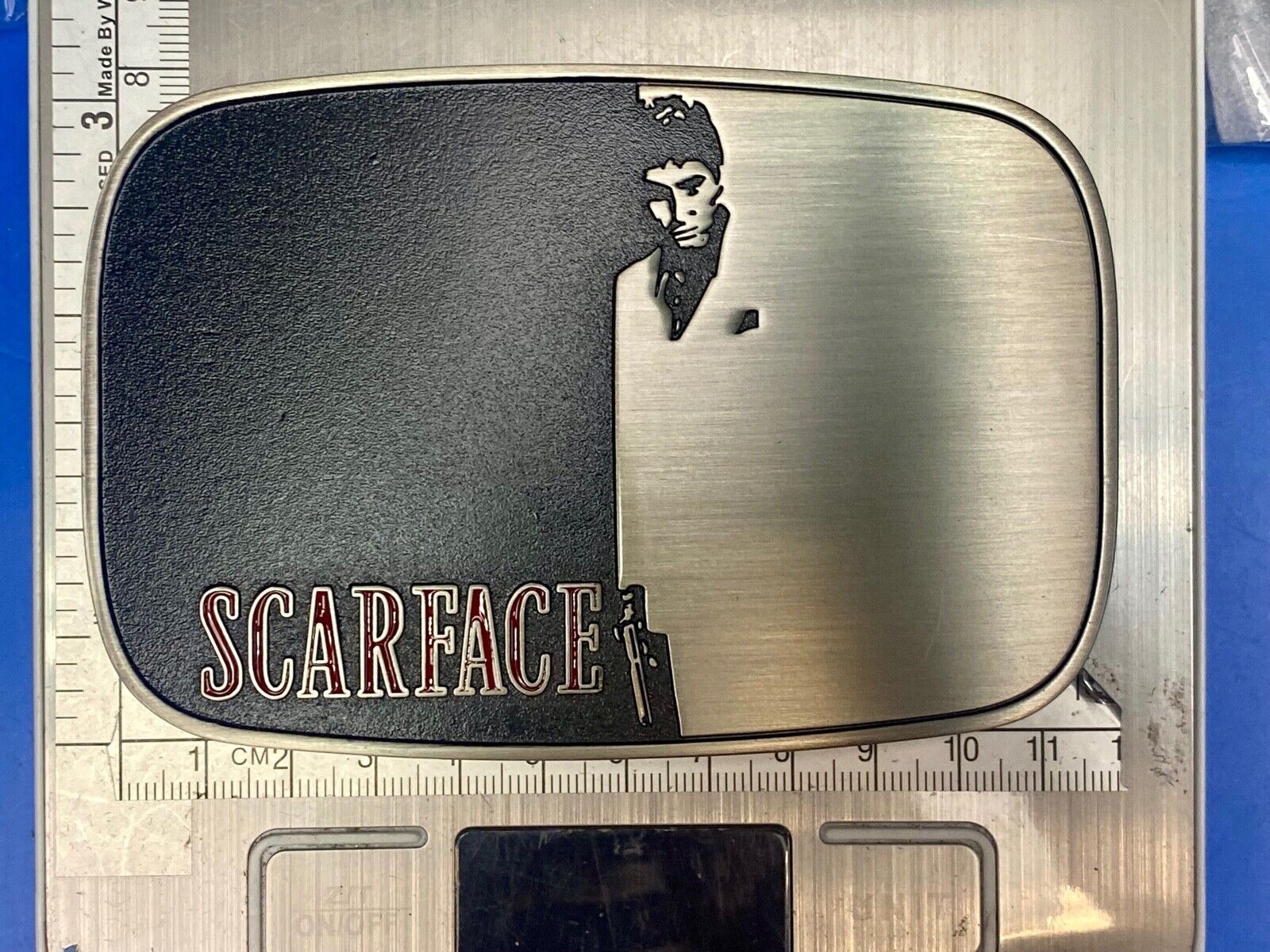 50 Pack!  Bulk lot of Scarface Movie belt buckle -  Resale Lot Grab Bag Project