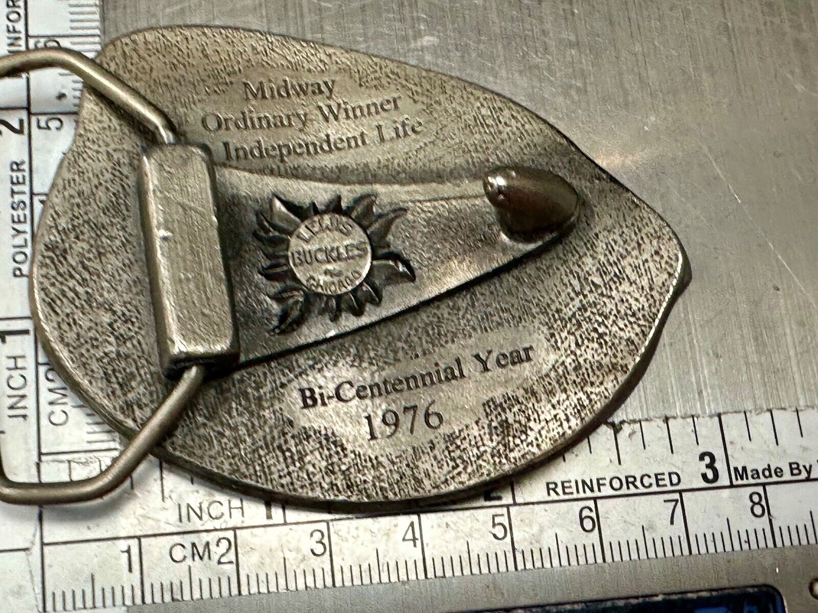 Total Way of Life Lewis Buckles Belt Buckle Midway Independent Life 1976