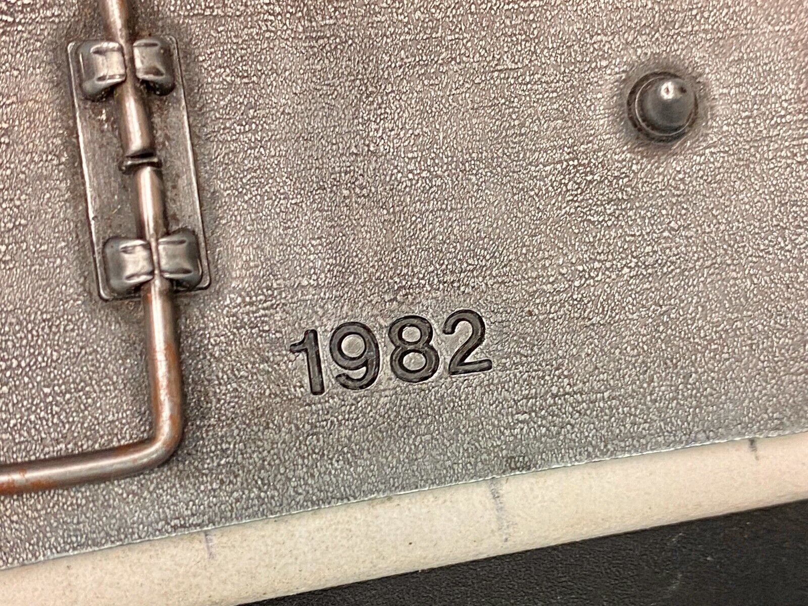 Vintage 1982 New Holland I'm Proud To Be A Reliable American Farmer Belt Buckle