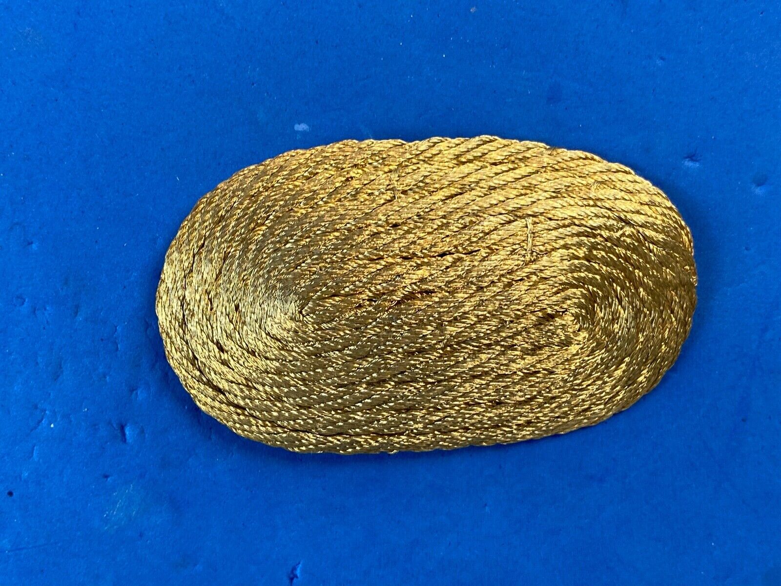 Artisan Rope Braided Wrapped Pattern Oval Hair Clip, Buckle, Made in Greece 