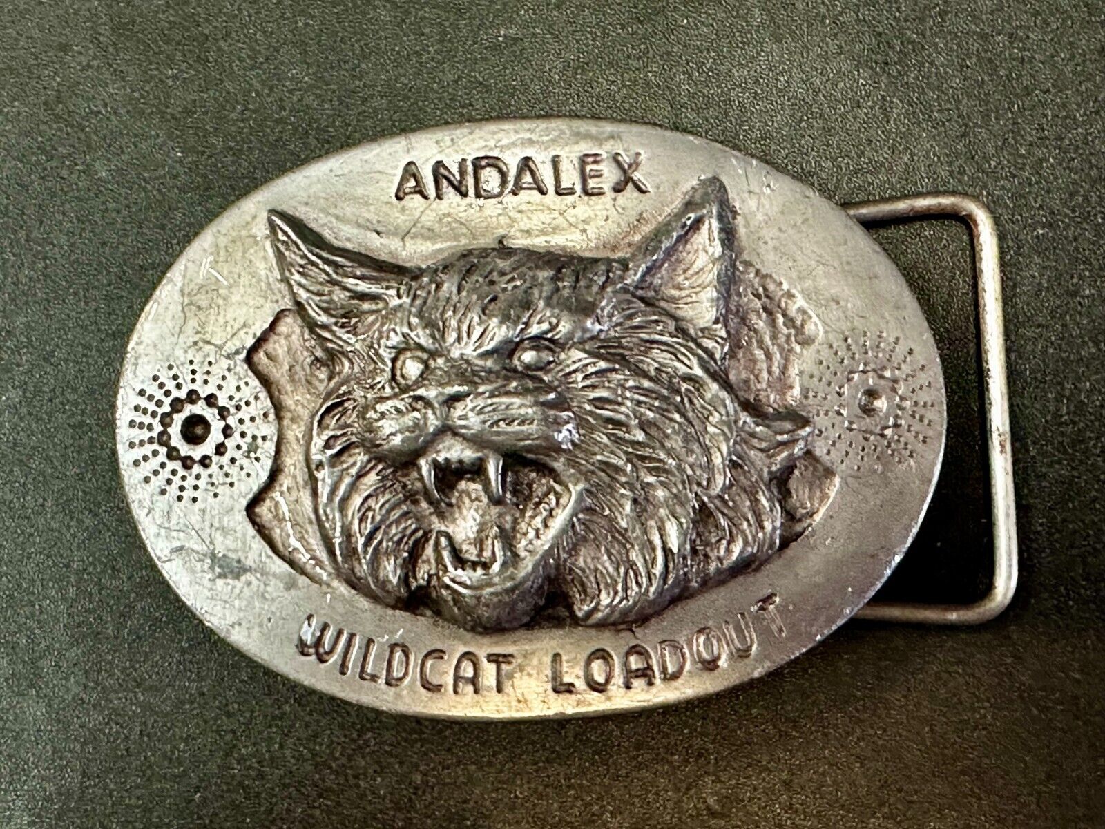 Andalex Wildcat Loadout Vintage Belt Buckle by Sculpture Artist Gary Frazen