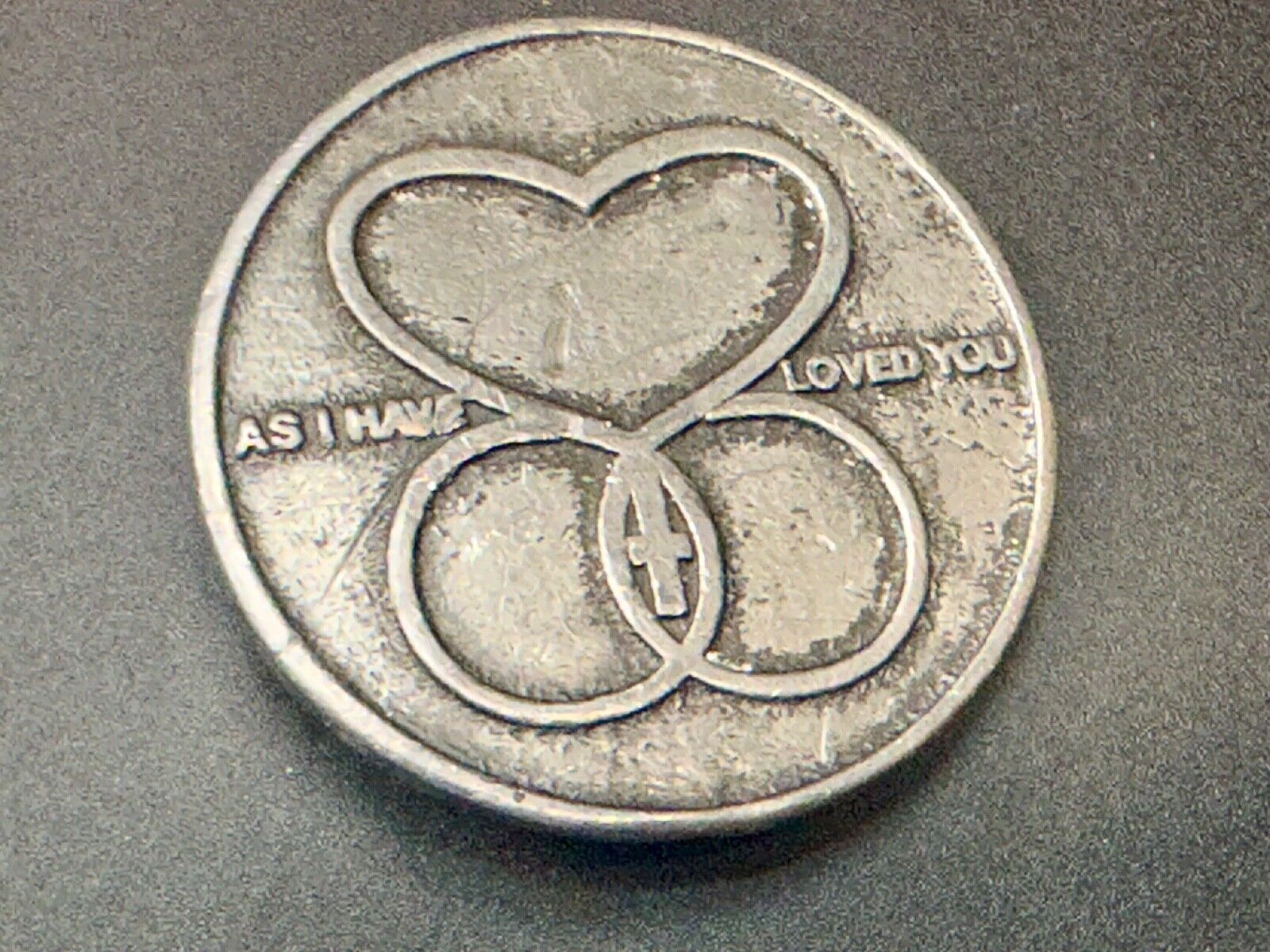 AS I HAVE LOVED YOU -  Round heart star of David religion Jesus belt buckle