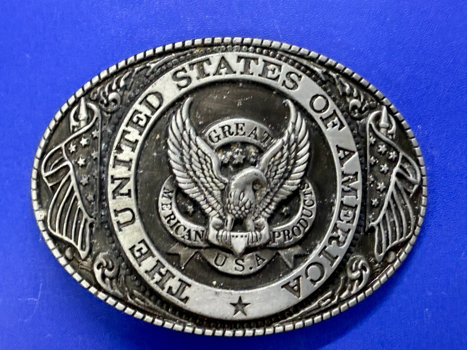 The United States Of America Vintage The Great American Belt Buckle Company