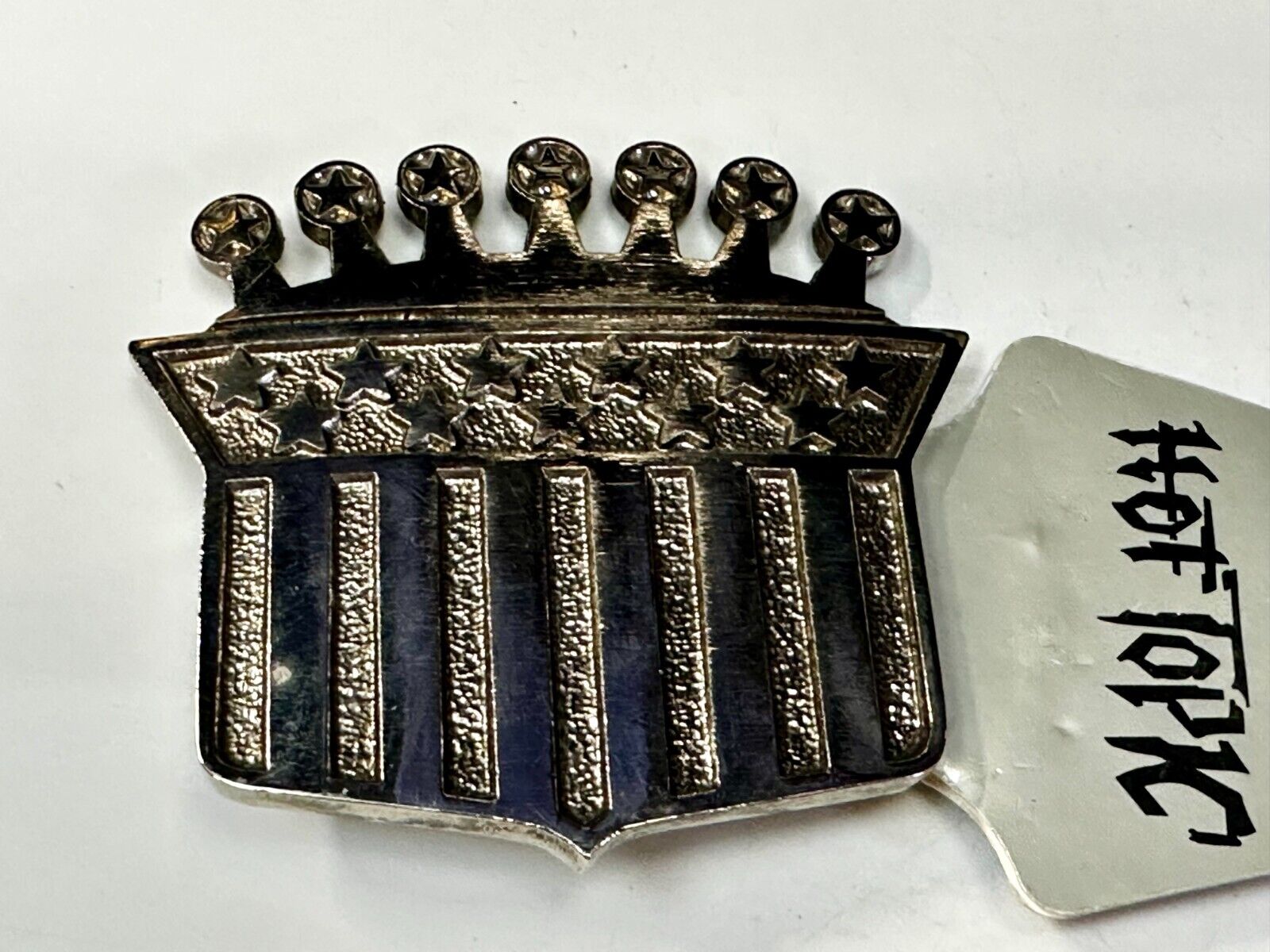 American Flag Style Crown The Originator Not The Imitator Belt Buckle Made in US