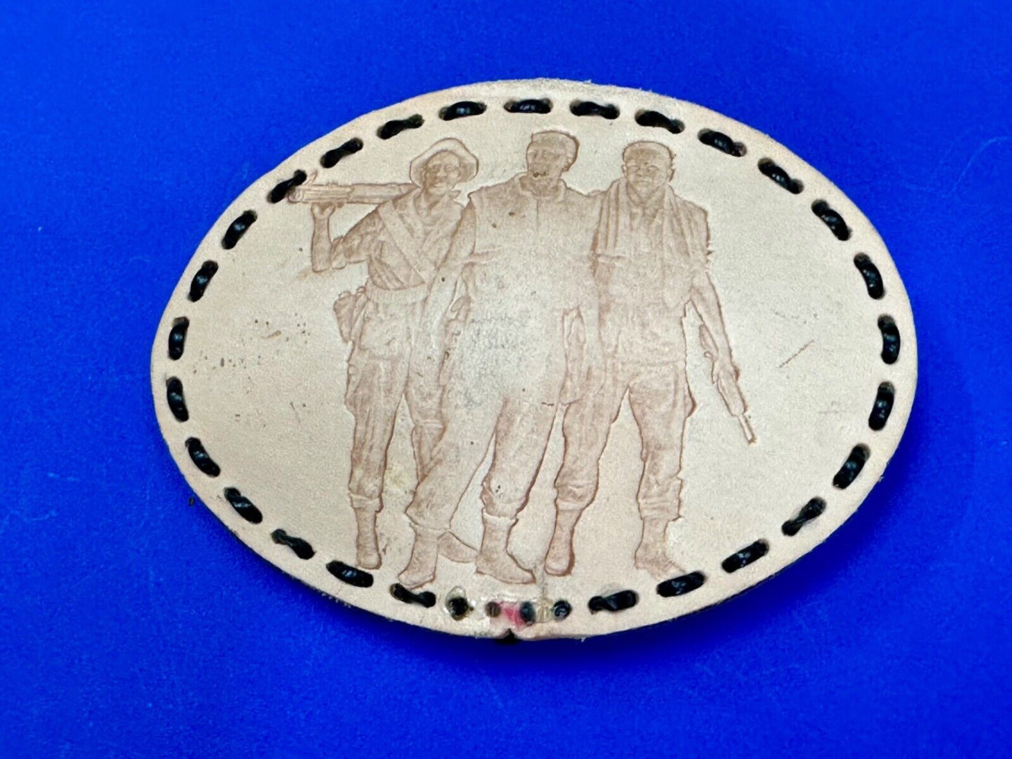 Vietnam Veterans War Memorial Washington DC  large leather Oval Belt Buckle