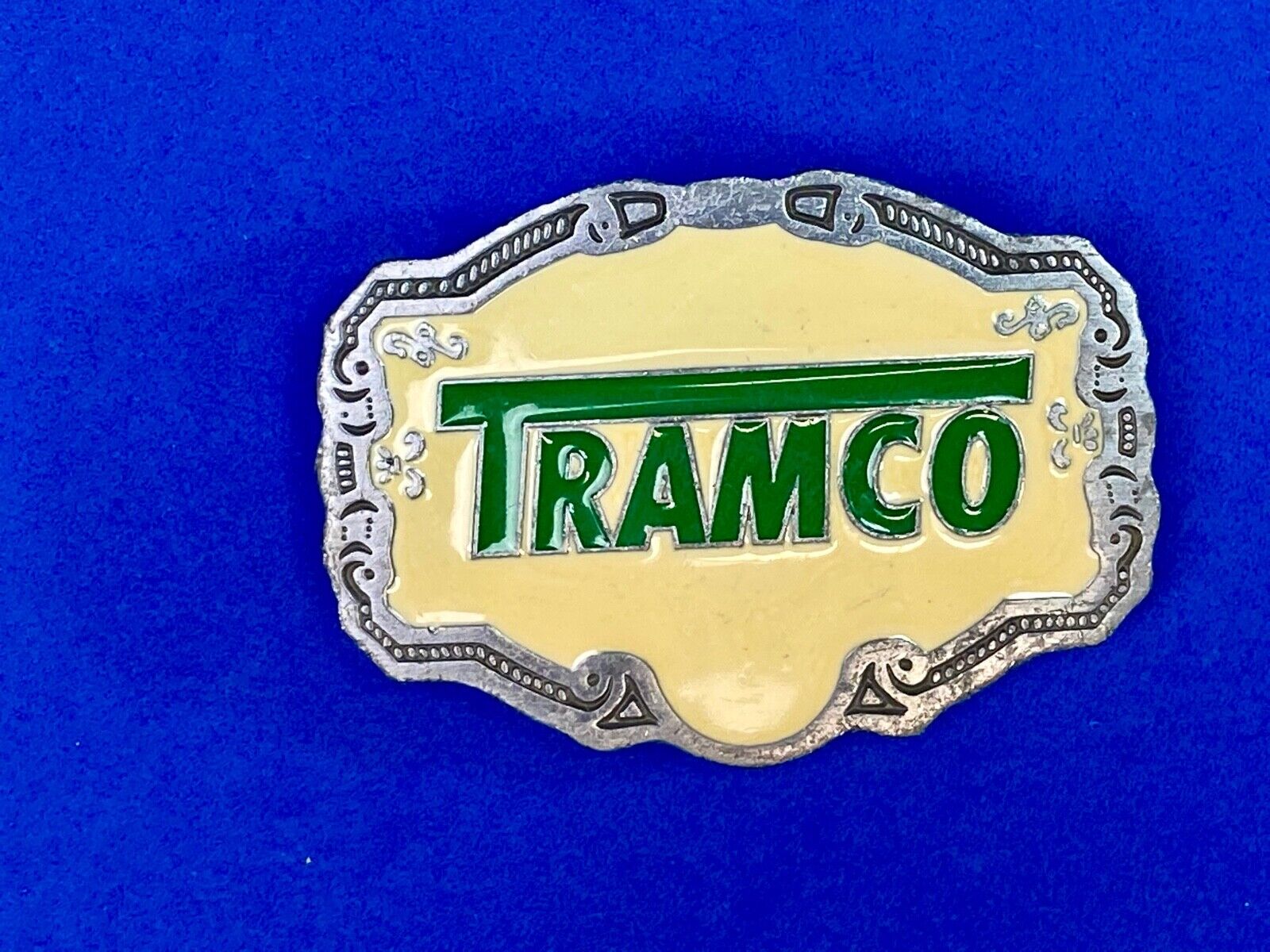 Tramco Company Western Enameled Heavy Equipment Company Kansas Belt Buckle 