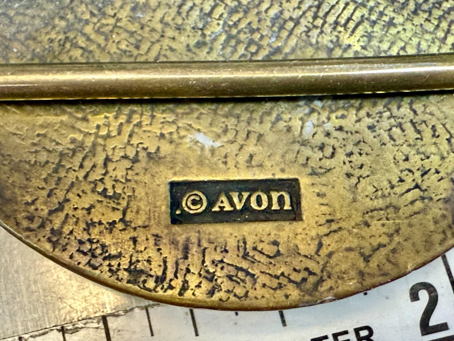 Vintage Avon Collectible Ford Model T Car Collectors Brass Tone Belt Buckle