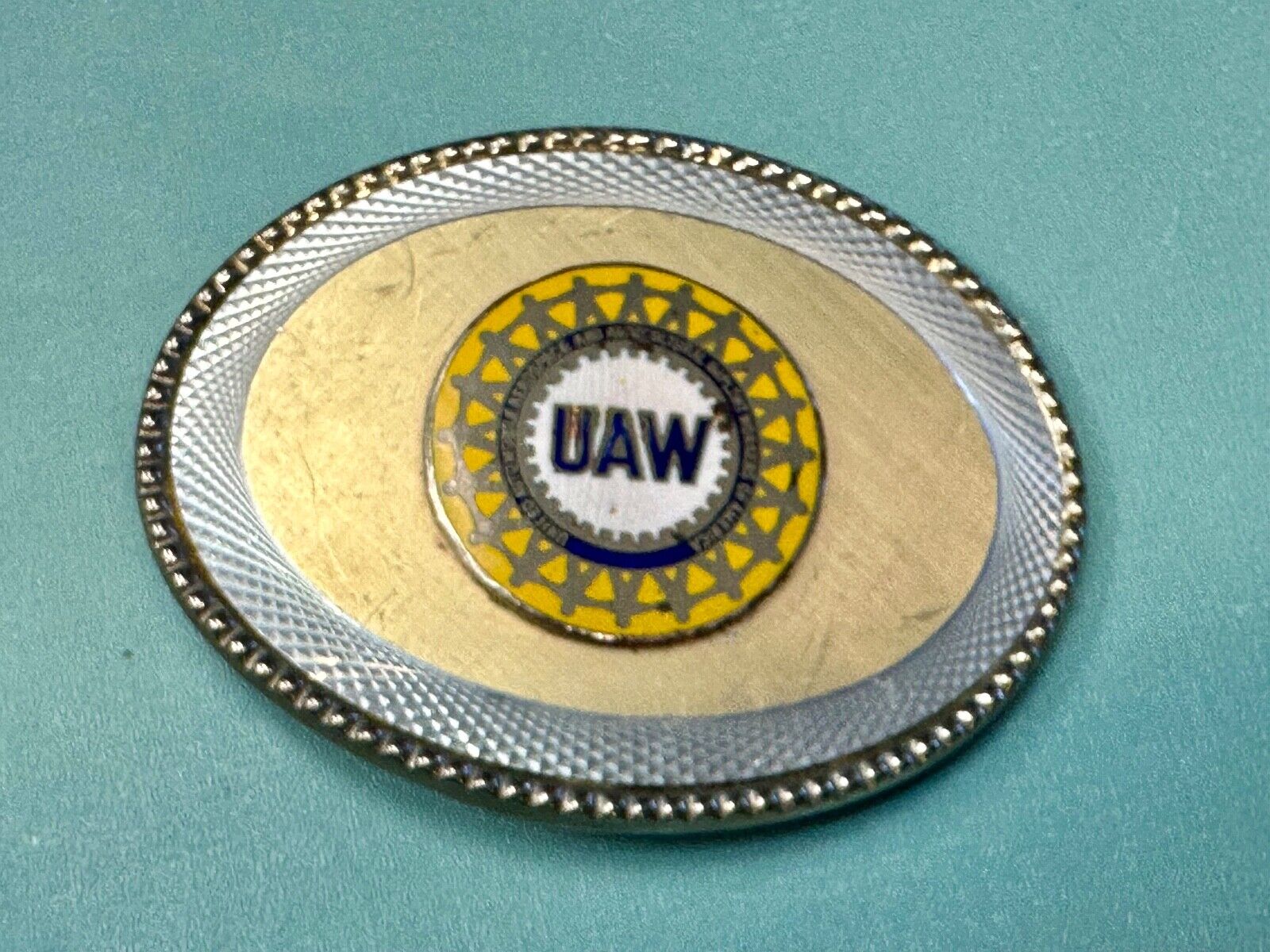 United Automobile Aerospace and Agricultural Implement Workers Belt Buckle - W