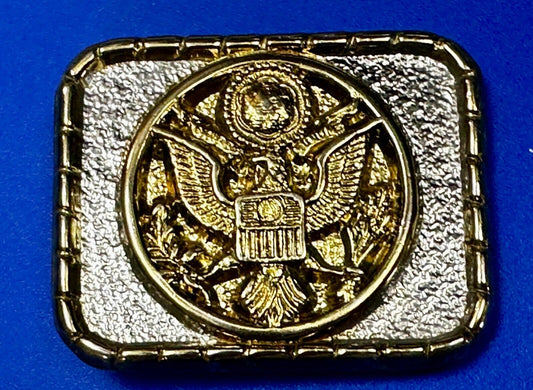 United States Of America Silver & Gold Tone Eagle Shield Arrows Usa Belt Buckle