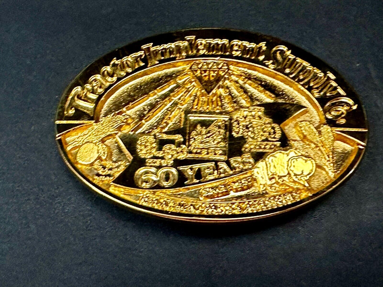 60 years TISCO Tractor Implement Supply company Vintage Belt Buckle by Speccast