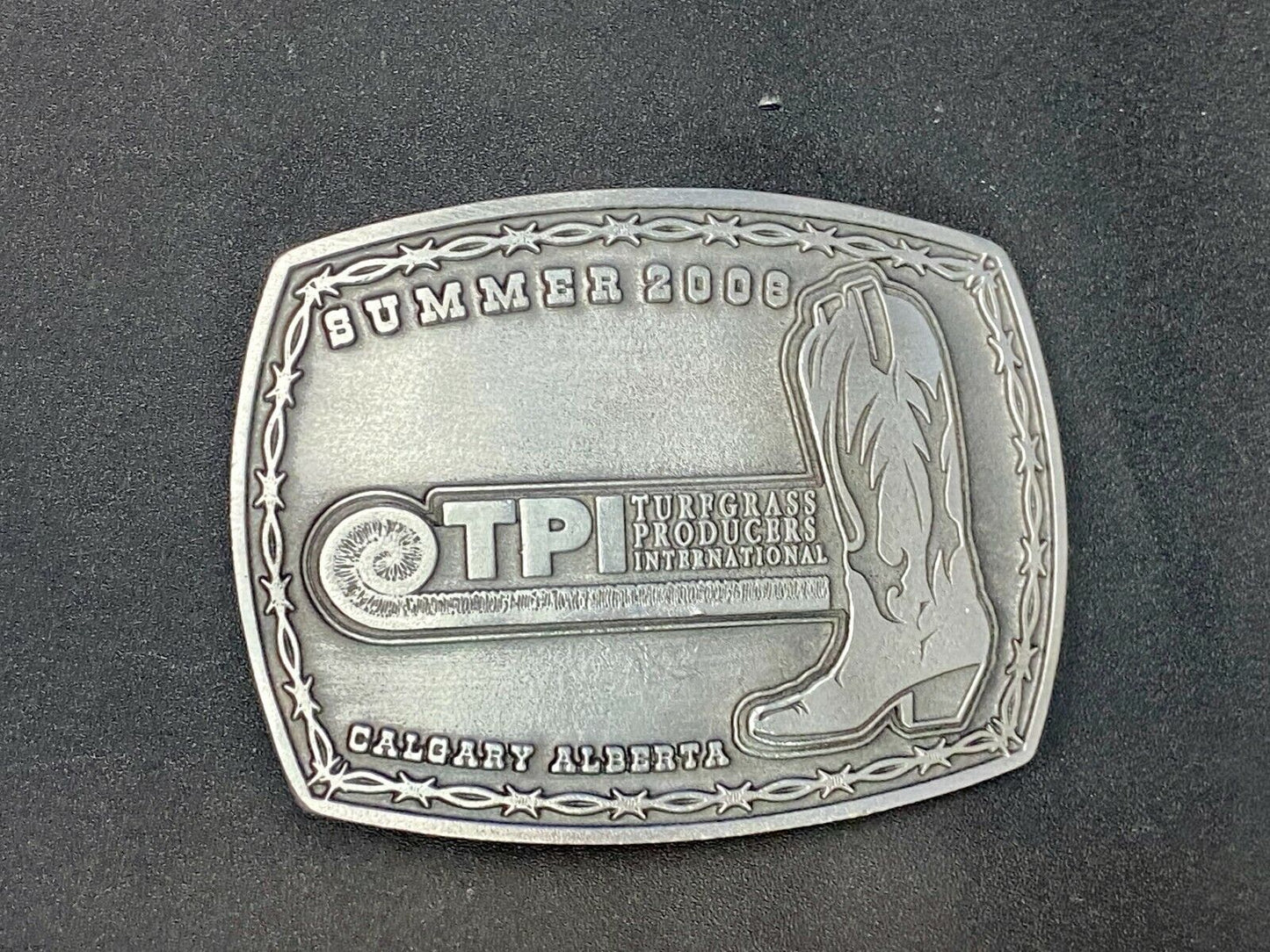 Tpi Turfgrass Producers International Belt Buckle Calgary Alberta Belt Buckle