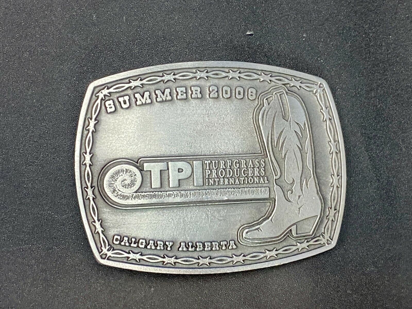 Tpi Turfgrass Producers International Belt Buckle Calgary Alberta Belt Buckle